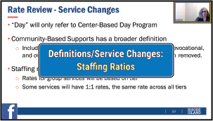 Changes to Definitions: Staffing Ratios